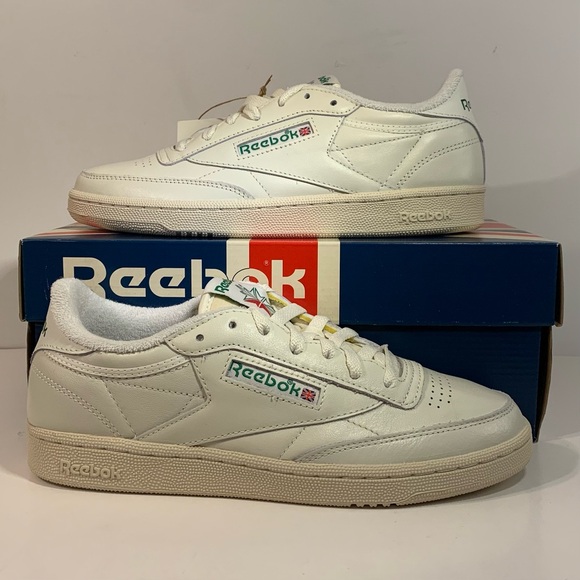 ⚪[BRAND NEW] REEBOK CLUB C 85 VINTAGE CHALK GREEN WOMENS SHOES SIZE 10 SNEAKERS⚪ - Picture 2 of 12